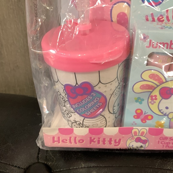 New Hello Kitty Pastel Pink & Blue Build Your Own Gift Basket 5 Piece Set - Picture 3 of 11